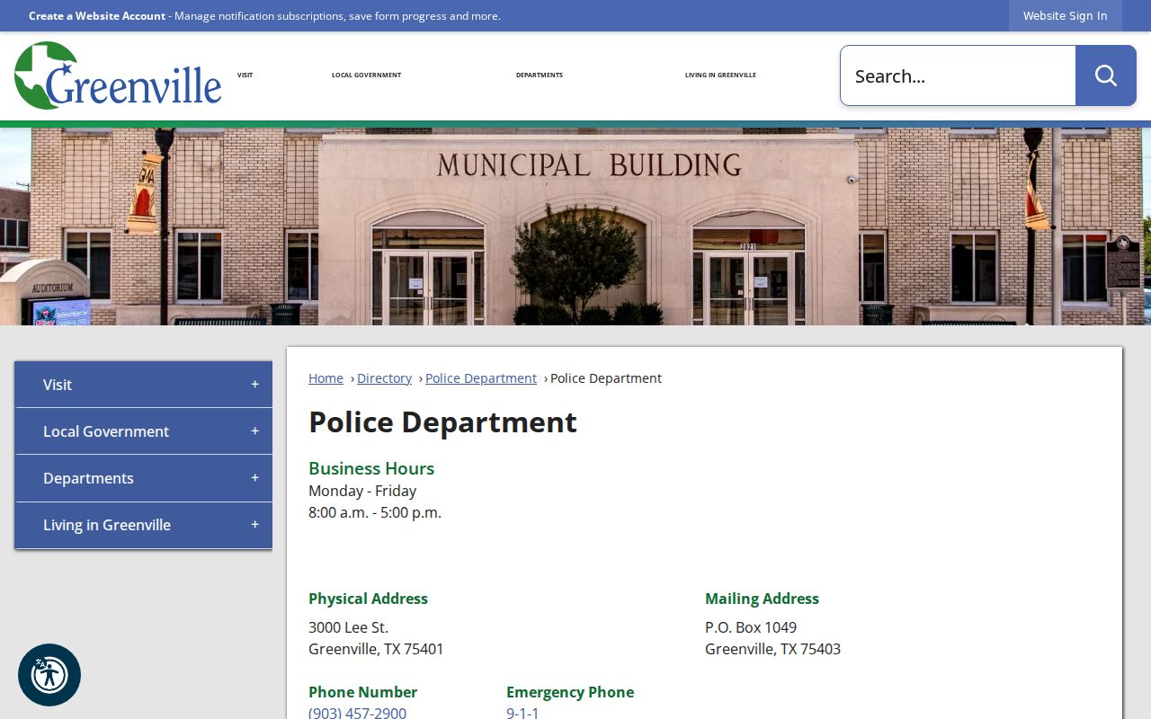 Greenville warrant records: police and municipal warrant officer directory